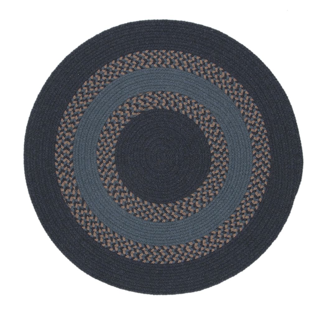 Colonial Mills CI57 Corsair Banded Round  - Navy 13x13